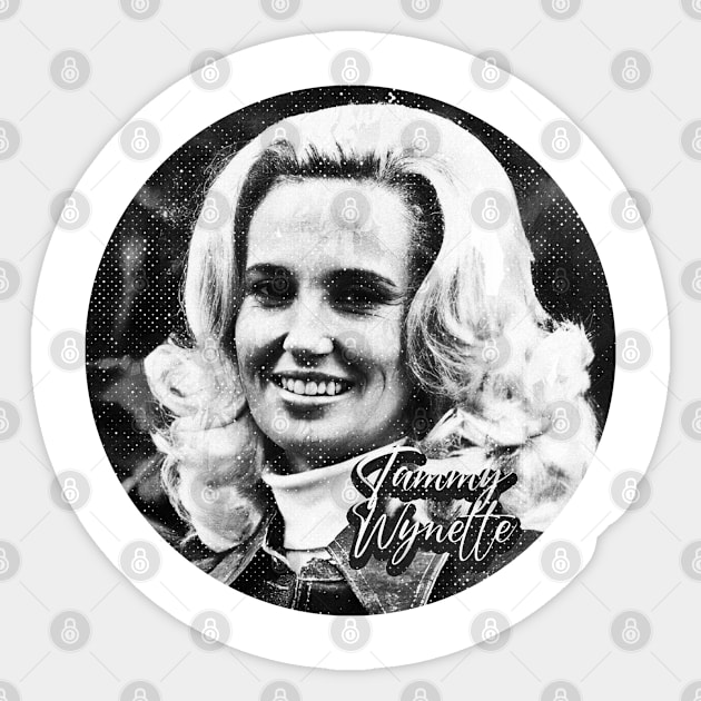 Art Drawing Tammy Wynette Design 14 Sticker by katroxdesignshopart444